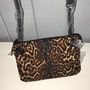 Victoria secret cheetah snake print chain bag